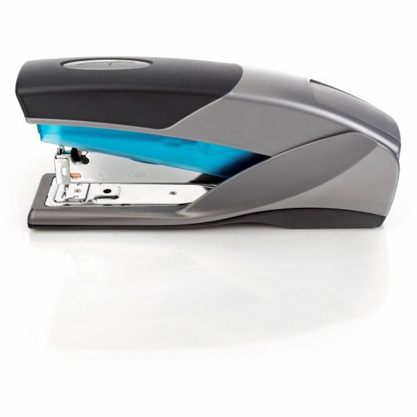 slide 8 of 10, Swingline LightTouch Reduced Effort Stapler Capacity- Blue, 1 ct