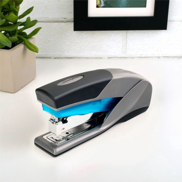slide 7 of 10, Swingline LightTouch Reduced Effort Stapler Capacity- Blue, 1 ct