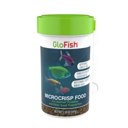 GloFish Microcrisp Nutritionally Complete Food for Small Tropical Fish, 1.38 oz