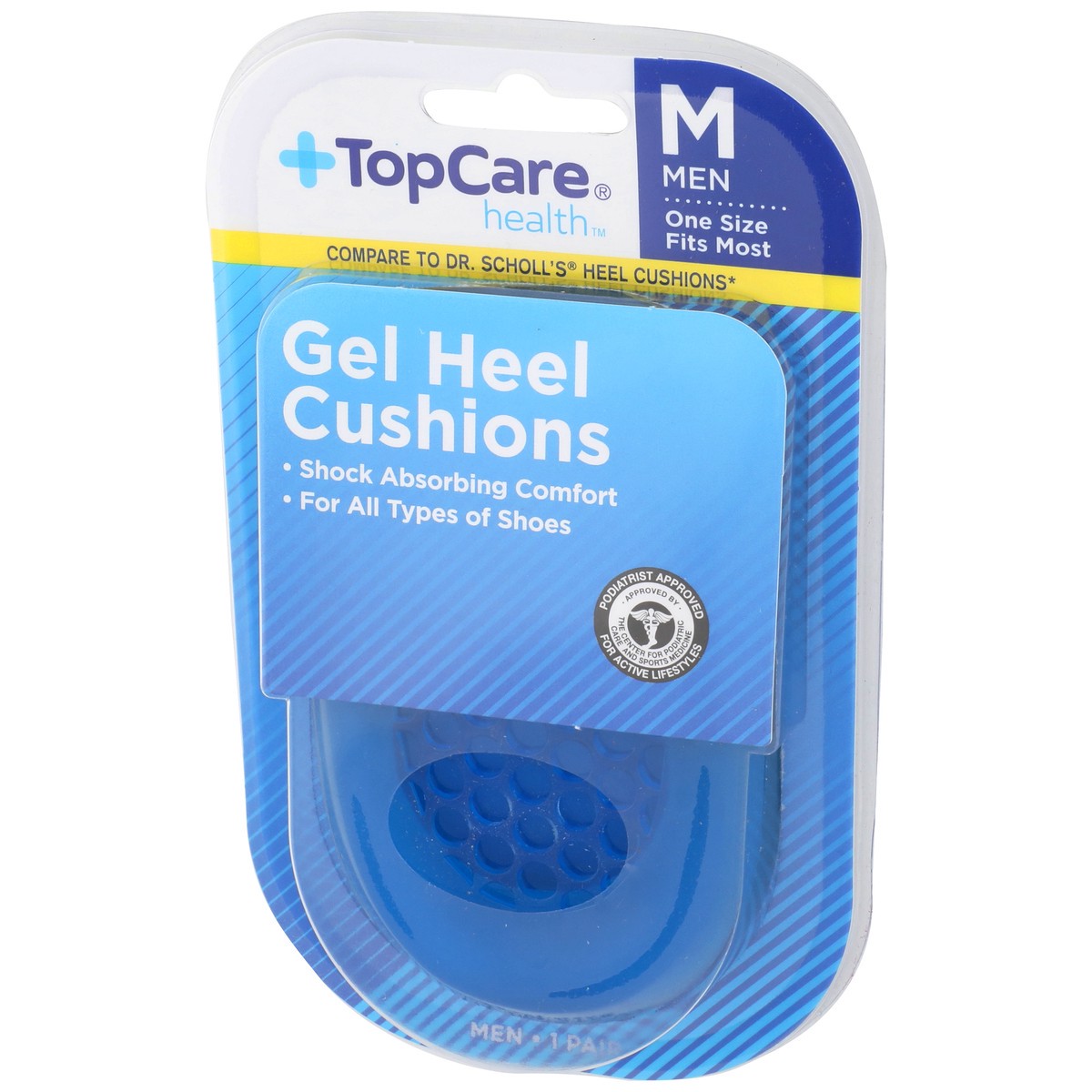 slide 7 of 8, TopCare Gel Heel Cushions 1 Pair, 1 ct