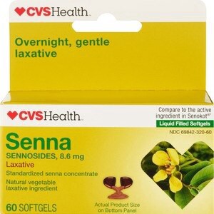 slide 1 of 1, Cvs Health Senna Laxative Softgels, 60 Ct, 1 ct