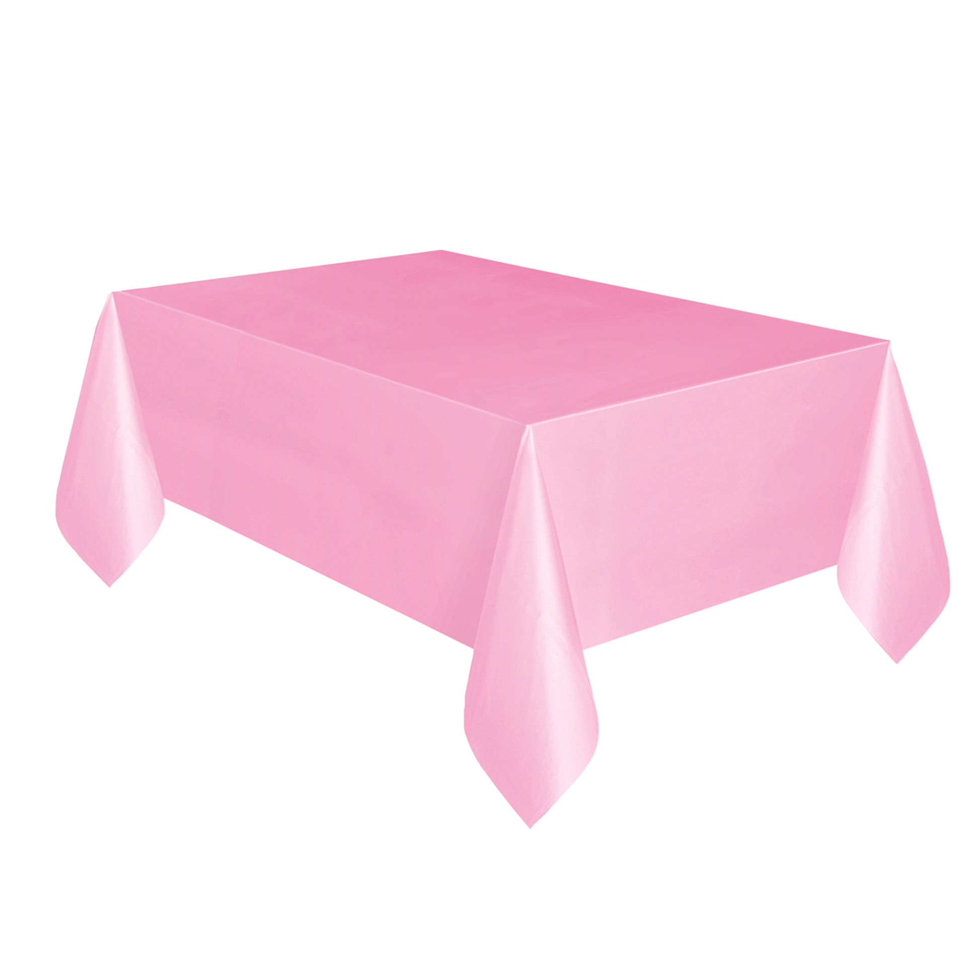 slide 1 of 1, Unique Light Pink Plastic Table Covers, 108 in x 54 in 