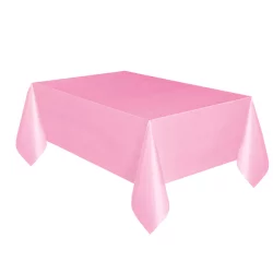 Light Pink Plastic Table Covers