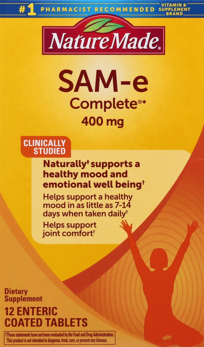 slide 2 of 9, Nature Made SAM-e Complete Tablets, 12 ct