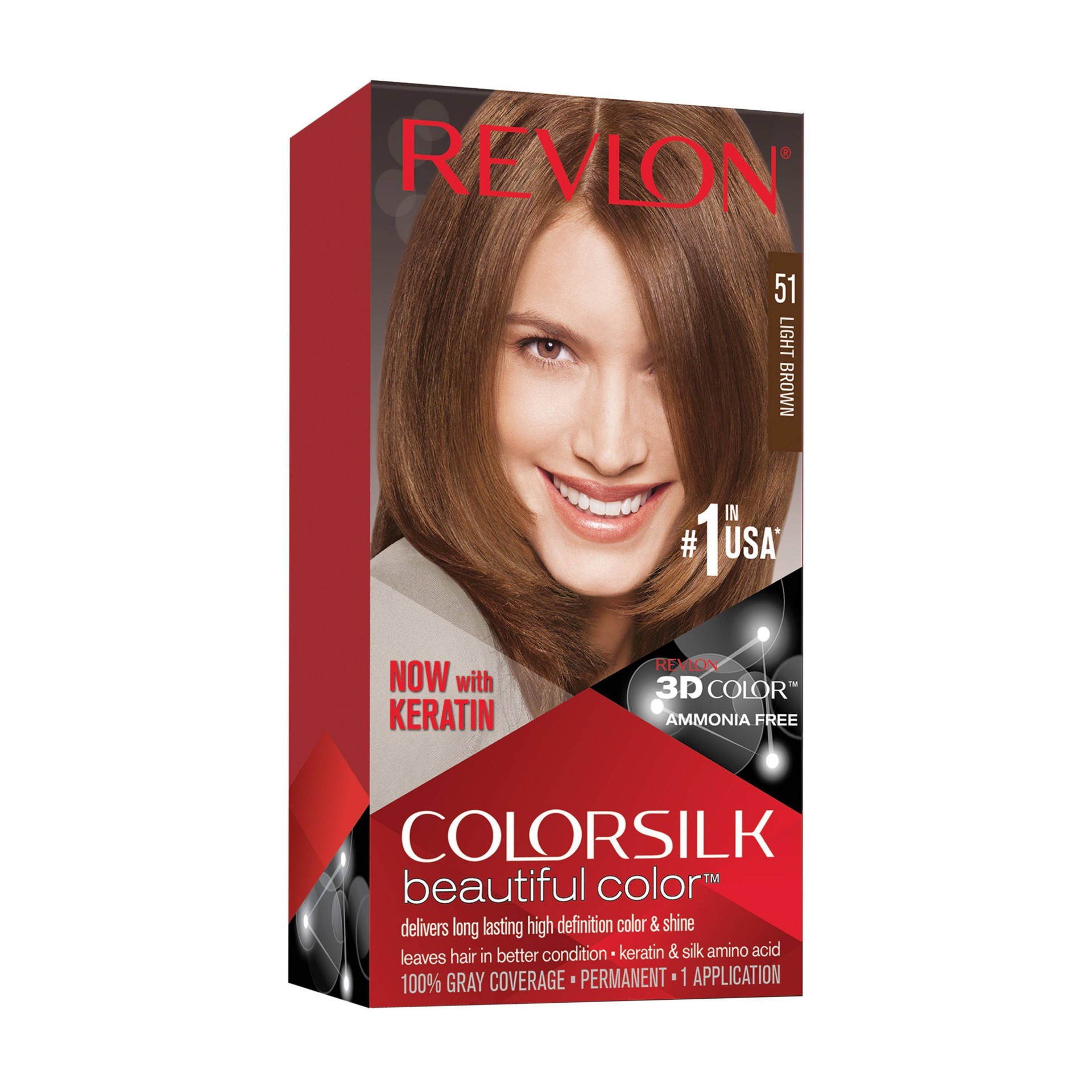 slide 1 of 5, Revlon ColorSilk Beautiful Permanent Hair Color - 5 fl oz - Light Brown - 1 kit, 5 fl oz