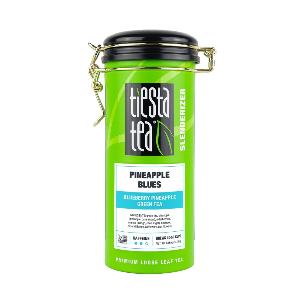 slide 1 of 1, Tiesta Tea Slenderizer Pineapple Blues Blueberry Pineapple Loose Leaf Green Tea, 5 oz