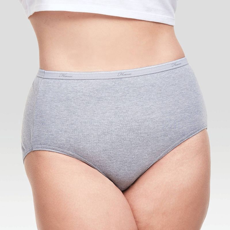 Hanes Women's Brief Underwear, Size 10 - 3 ct