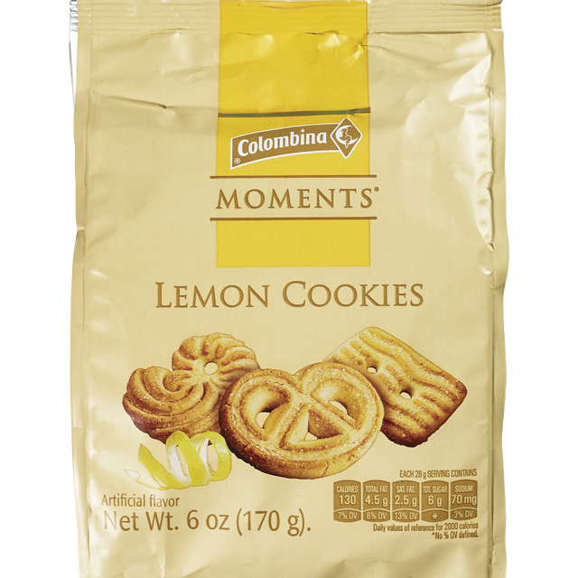 slide 1 of 1, Moment Colombina Lemon Cookies, 6 oz