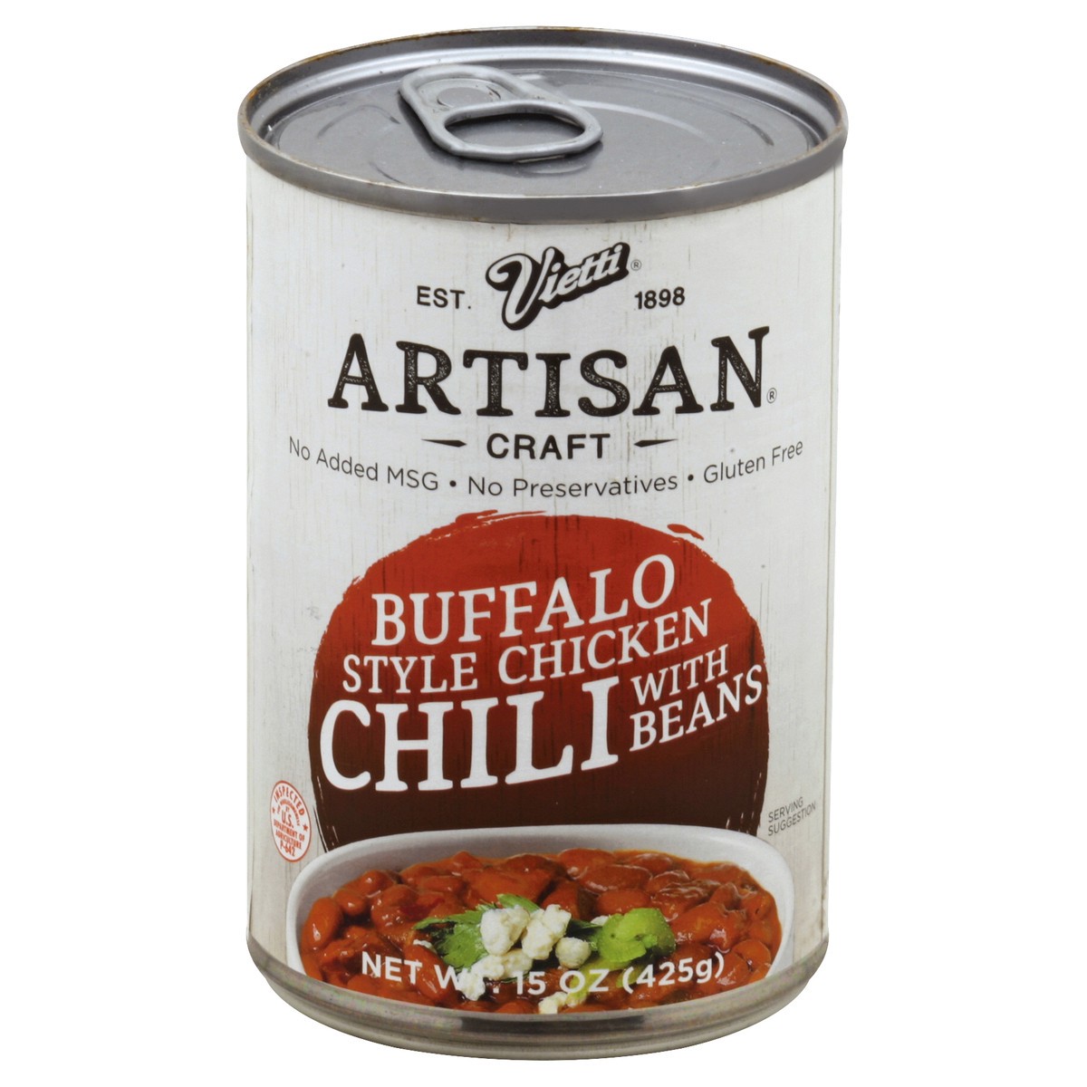 slide 3 of 3, Vietti Artisan Buffalo Style Chicken Chili With Beans, 15 oz