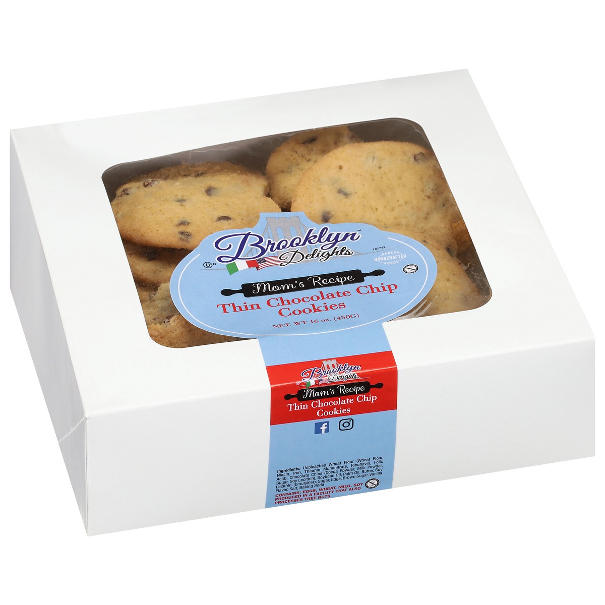 slide 7 of 13, Brooklyn Delights Mom's Recipe Thin Chocolate Chip Cookies 16 oz, 16 oz