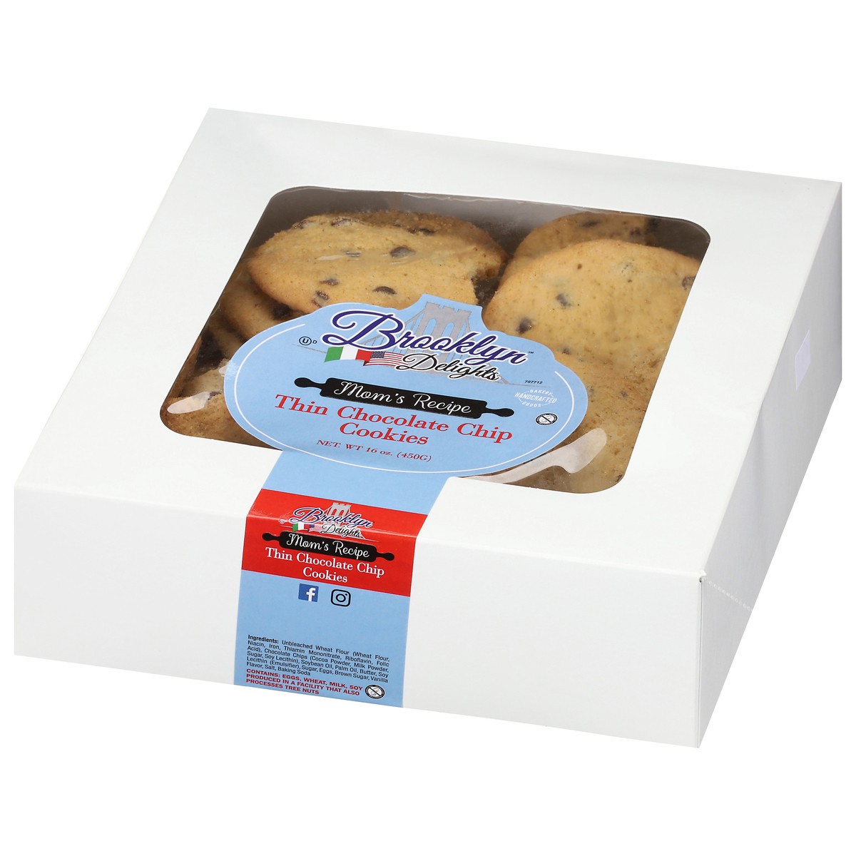 slide 12 of 13, Brooklyn Delights Mom's Recipe Thin Chocolate Chip Cookies 16 oz, 16 oz