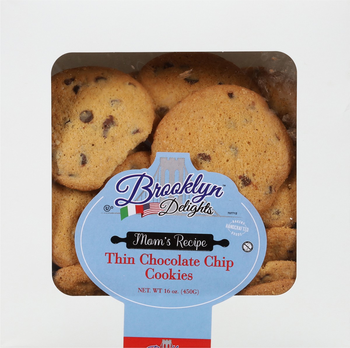 slide 10 of 13, Brooklyn Delights Mom's Recipe Thin Chocolate Chip Cookies 16 oz, 16 oz