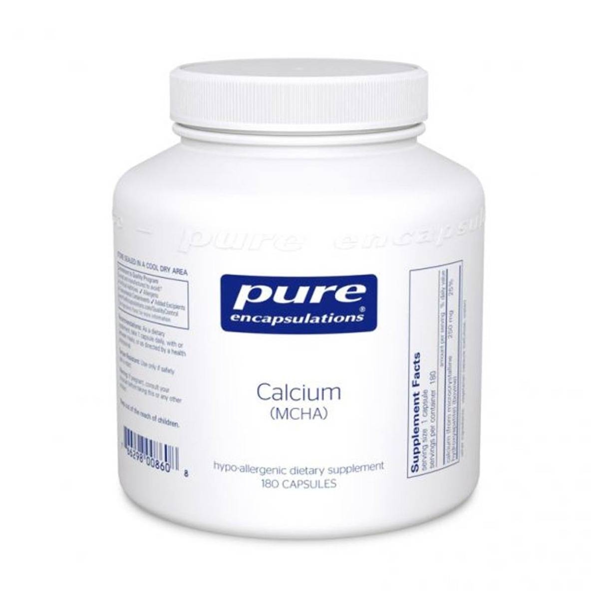 slide 1 of 1, Pure Encapsulations Calcium (Mcha), 180 ct