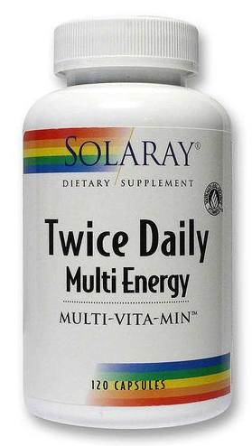 slide 1 of 1, Solaray Twice Daily Multi Energy Multivitamin, 120 ct