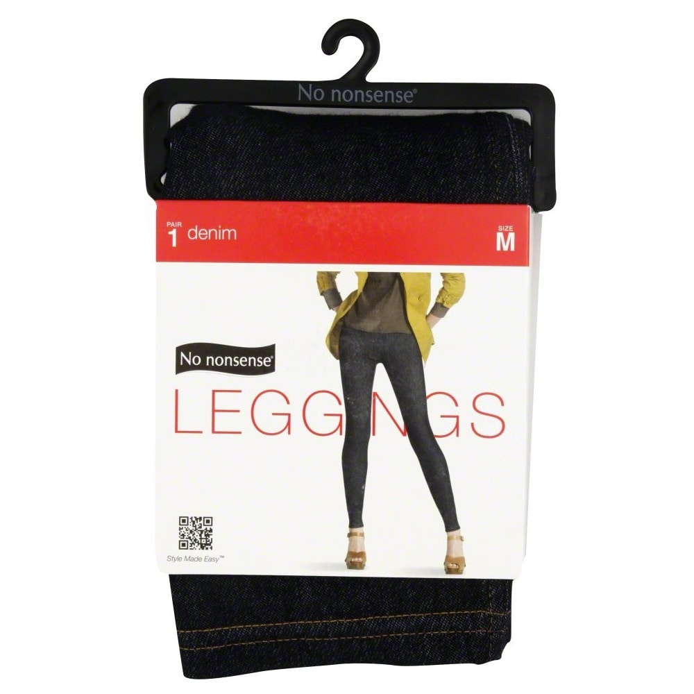 slide 1 of 1, No Nonsense Leggings - Medium - Denim, 1 pair