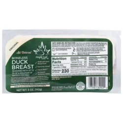 Maple Leaf Farms Boneless Original Duck Breast 5 oz