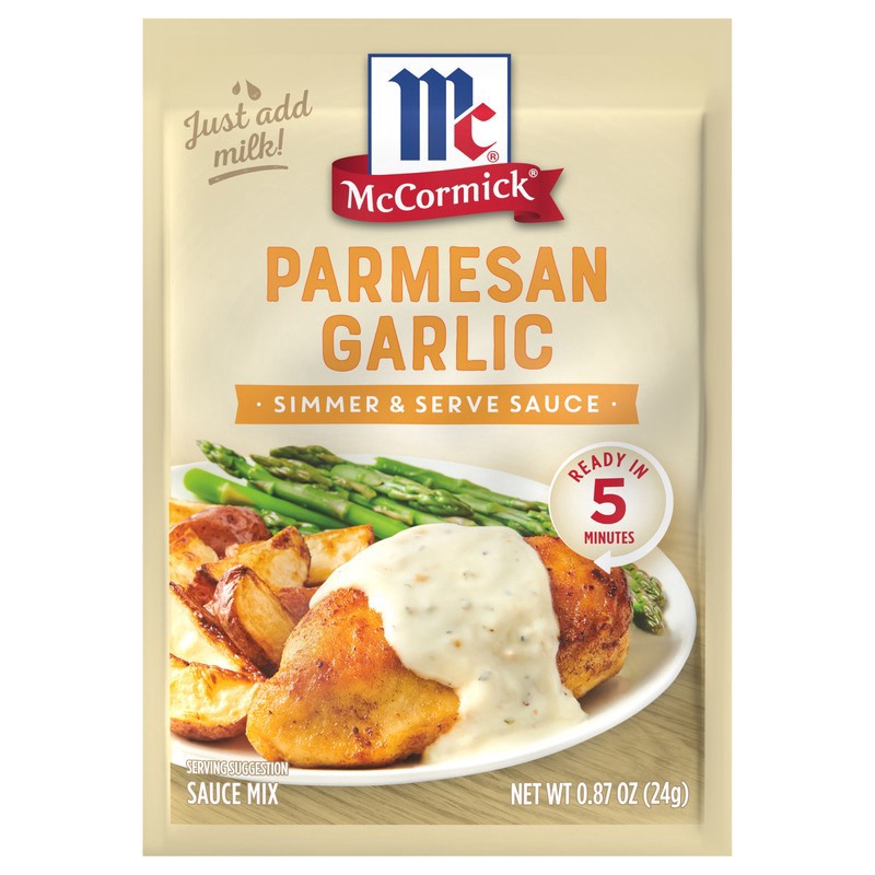 slide 1 of 5, McCormick Sauce Mix – Parmesan Garlic, 0.87 oz, 0.87 oz