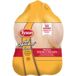 Tyson All Natural Young Whole Chicken Single