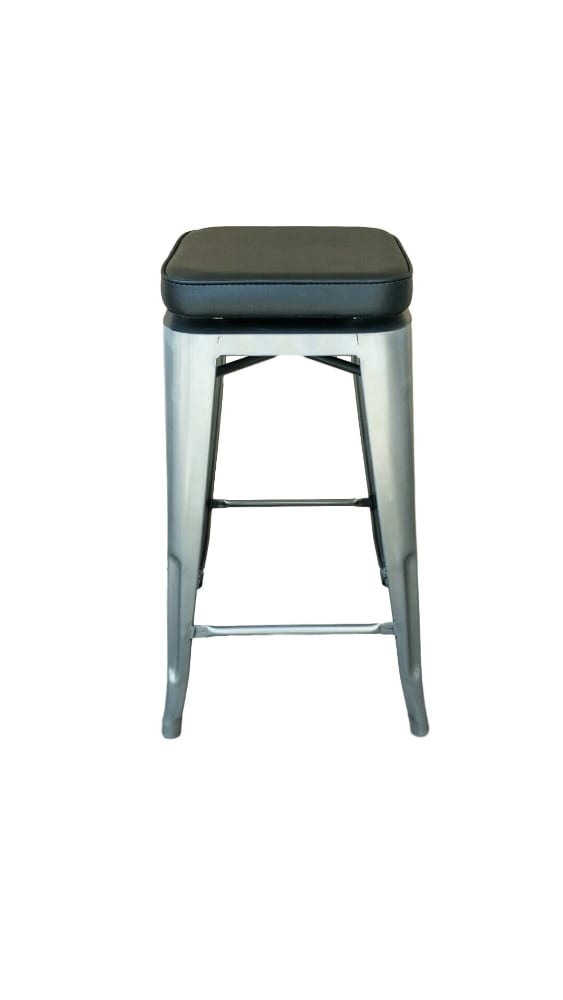 slide 1 of 1, HD Designs Harper Padded Stool - Black, 1 ct