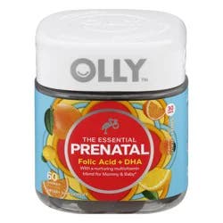 Olly Essential Prenatal Multivitamin Gummies - Sweet Citrus - 60ct