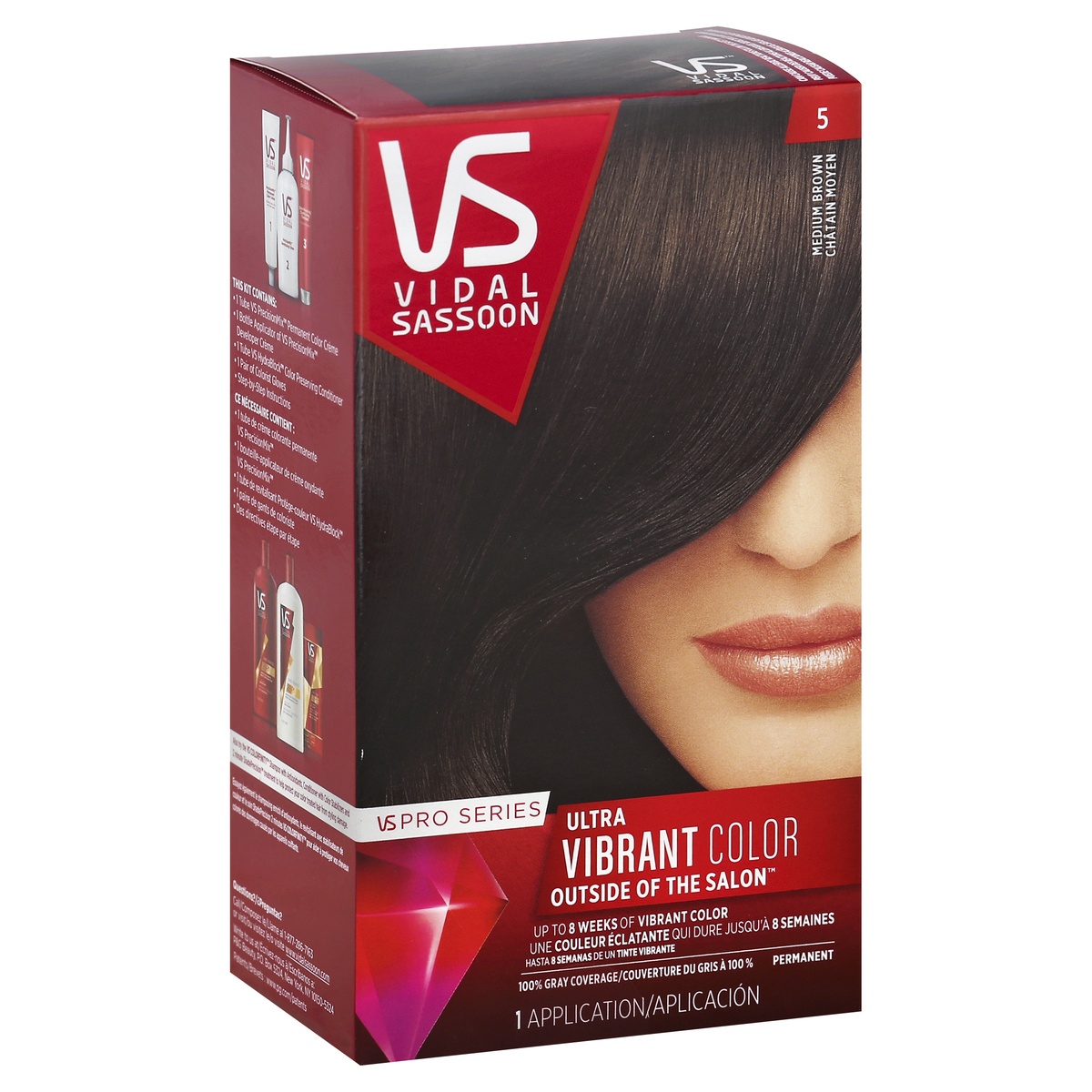 slide 1 of 1, Vidal Sassoon Hair Color, 1 ct