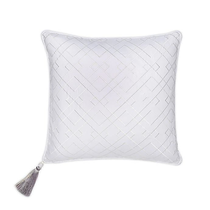 slide 1 of 2, Ted Baker Trellis Square Throw Pillow - White, 1 ct