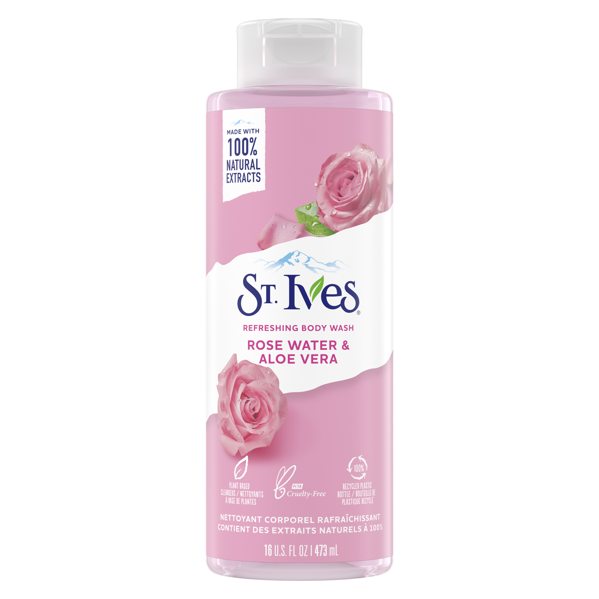 slide 2 of 4, St. Ives Rose Water and Aloe Vera Body Wash, 16 fl oz