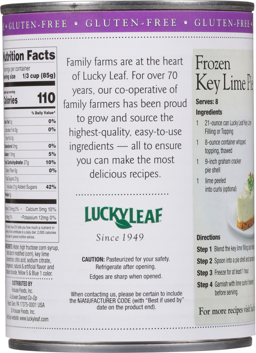 slide 9 of 9, Lucky Leaf Key Lime Pie Filling 21 oz., 21 oz