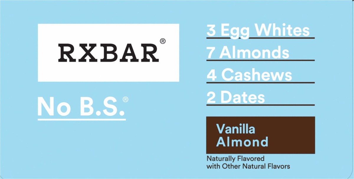 slide 5 of 13, RXBAR Protein Bars, Vanilla Almond, 22 oz, 12 Count, 22 oz