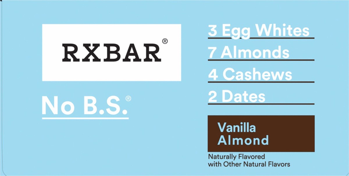 slide 11 of 13, RXBAR Protein Bars, Vanilla Almond, 22 oz, 12 Count, 22 oz