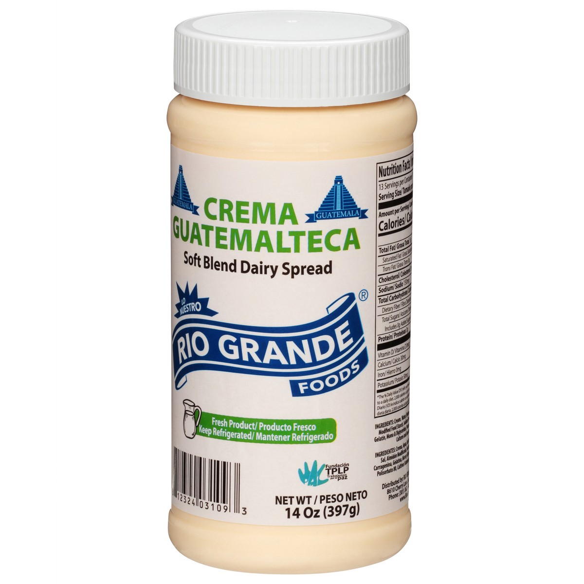 slide 11 of 14, Rio Grande Crema Guatemalteca Soft Blend Dairy Spread 14 oz, 