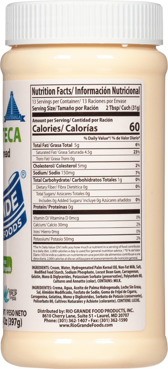 slide 4 of 14, Rio Grande Crema Guatemalteca Soft Blend Dairy Spread 14 oz, 