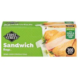 First Street Fold/Close Sandwich Bags