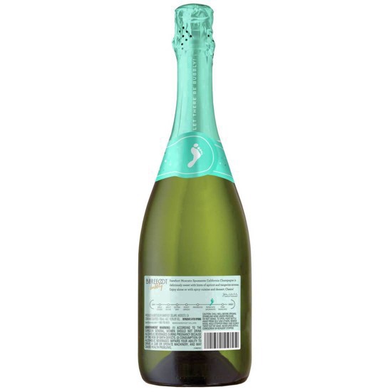 slide 3 of 18, Barefoot Bubbly Moscato Spumante, 750 ml