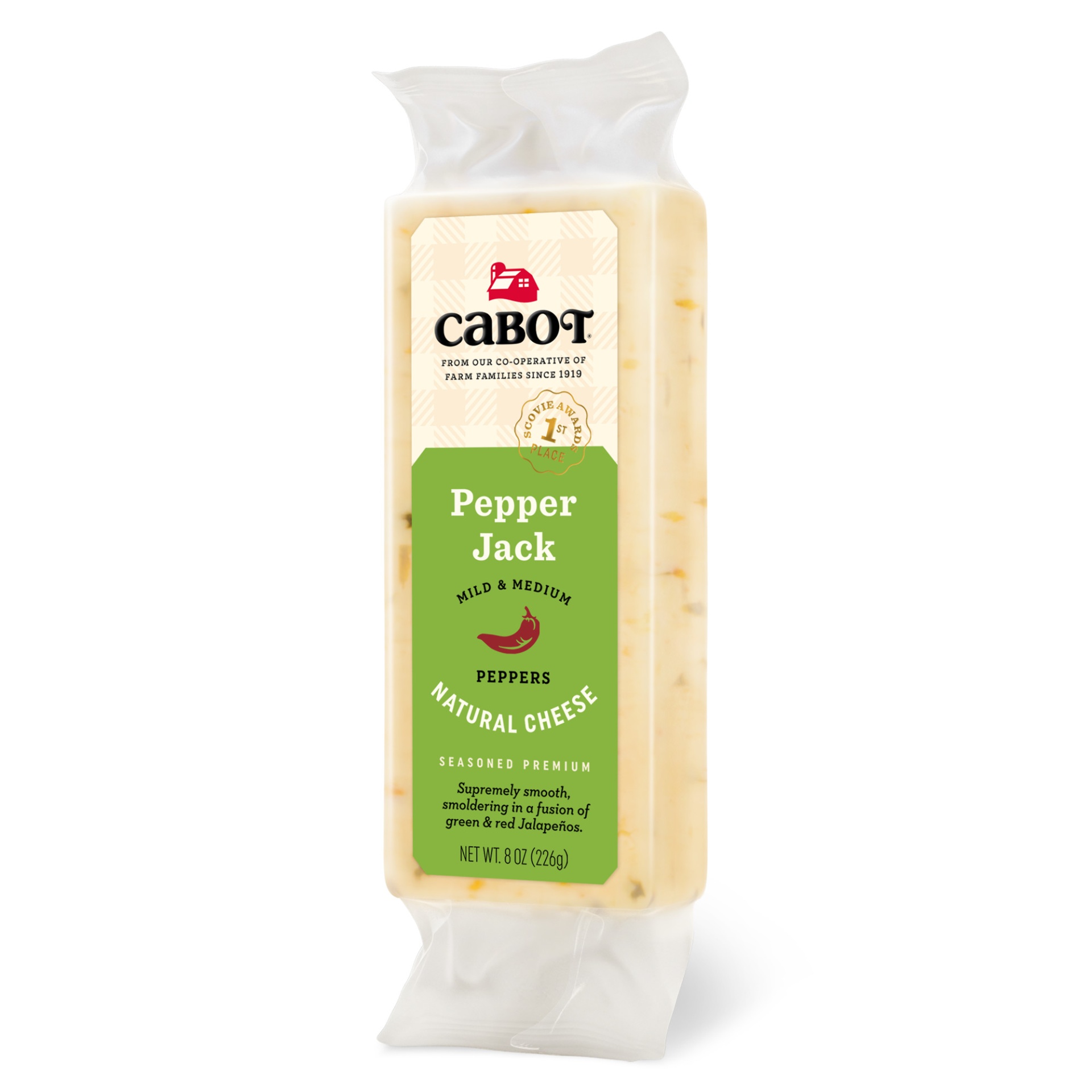 slide 5 of 5, Cabot Pepper Jack Cheese, 8 oz