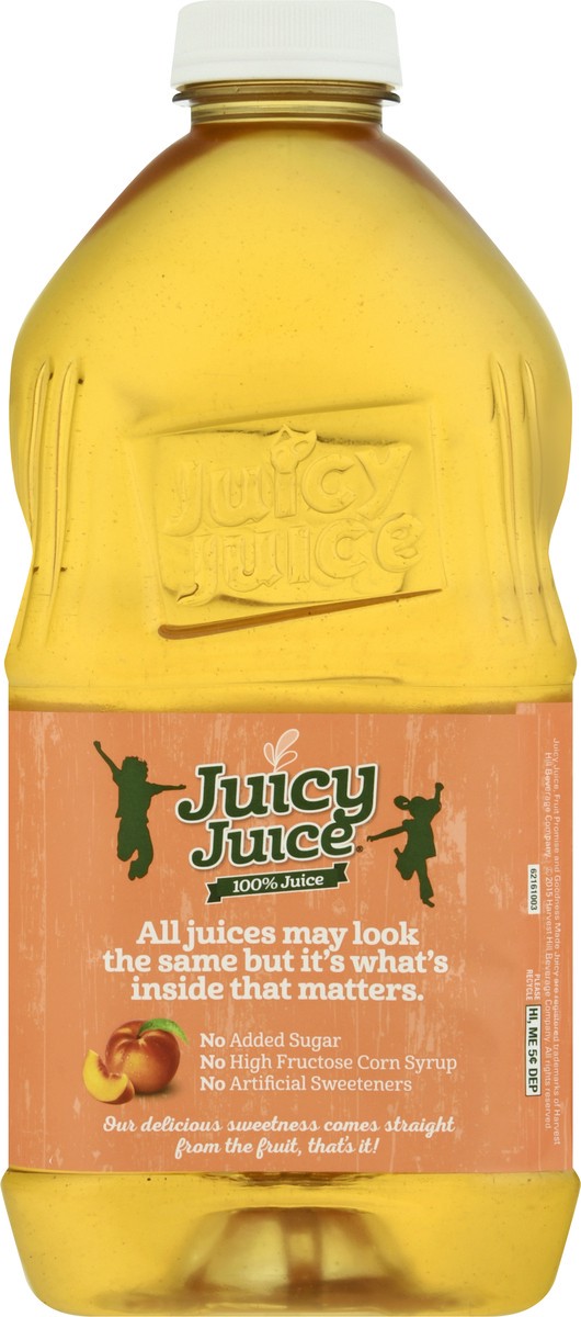 slide 9 of 9, Juicy Juice 100% Juice, Peach Apple, 64 FL OZ Bottle, 64 oz