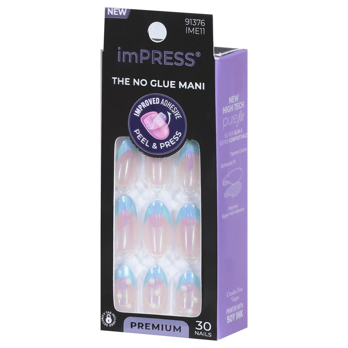 slide 2 of 9, imPRESS Best Life Premium Nails Medium 30 ea, 30 ct