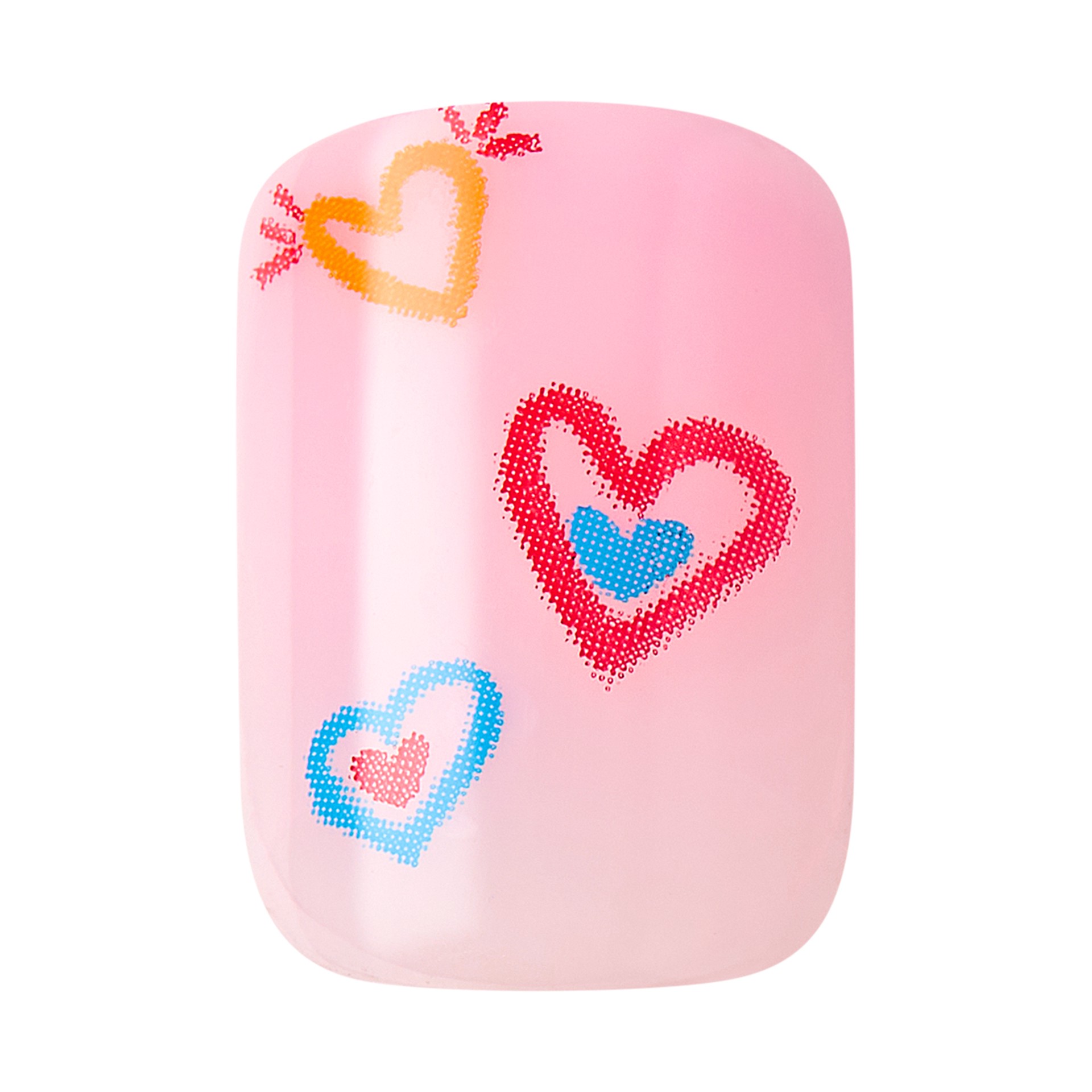slide 3 of 5, imPRESS Press-On Nails Pride Manicure, No Glue Needed, Pink, Short, Square, 33 Ct., 34 pc