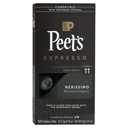 Peet's Coffee, Nerissimo (Intensity 11) Dark Roast Capsules - 10ct Capsules