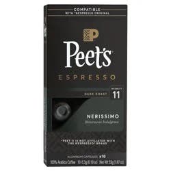Peet's Coffee, Nerissimo (Intensity 11) Dark Roast Capsules - 10ct Capsules