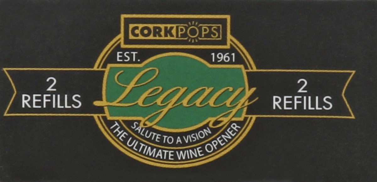 slide 4 of 8, Cork Pops Legacy Wine Opener Refills, 2 ct