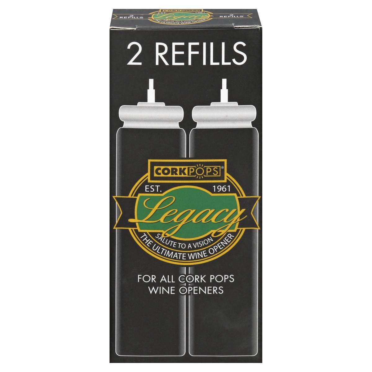 slide 1 of 8, Cork Pops Legacy Wine Opener Refills, 2 ct