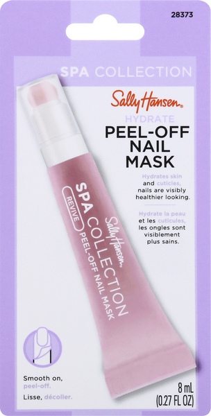 slide 1 of 1, Sally Hansen Peel-Off Nail Mask, Hydrate Rose 28373, 0.27 fl oz