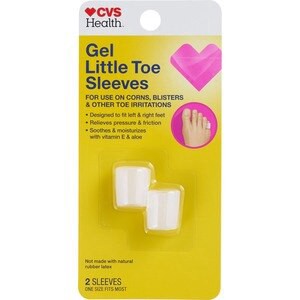 slide 1 of 1, CVS Health Gel Little Toe Sleeves, 2 Ct, 1 ct