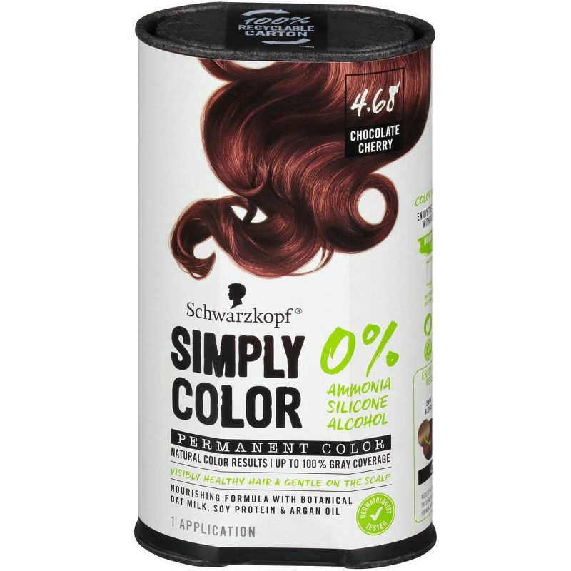 slide 2 of 5, Schwarzkopf Simply Color 4.68 Chocolate Cherry Permanent Hair, 5.7 fl oz