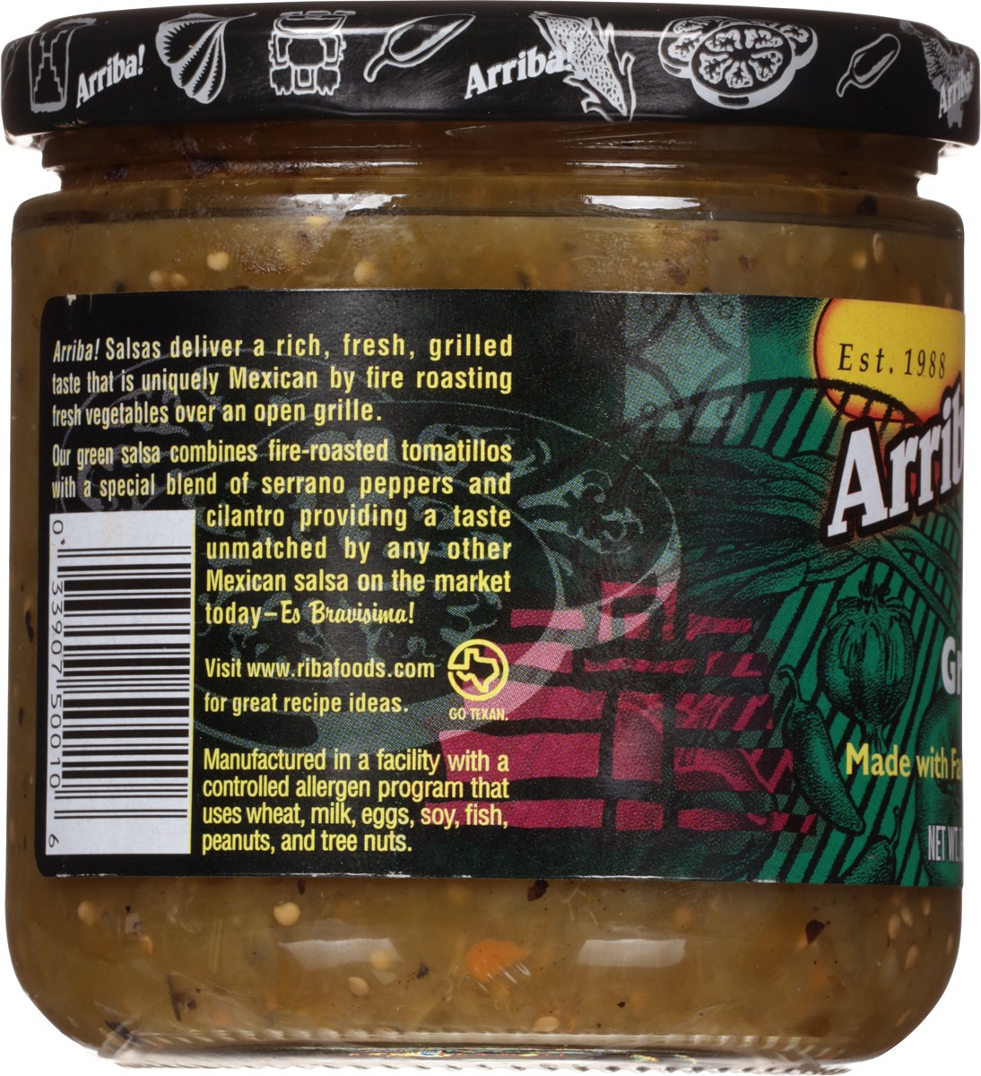 slide 4 of 9, Arriba! Medium Fire Roasted Mexican Green Salsa 16 oz, 16 oz