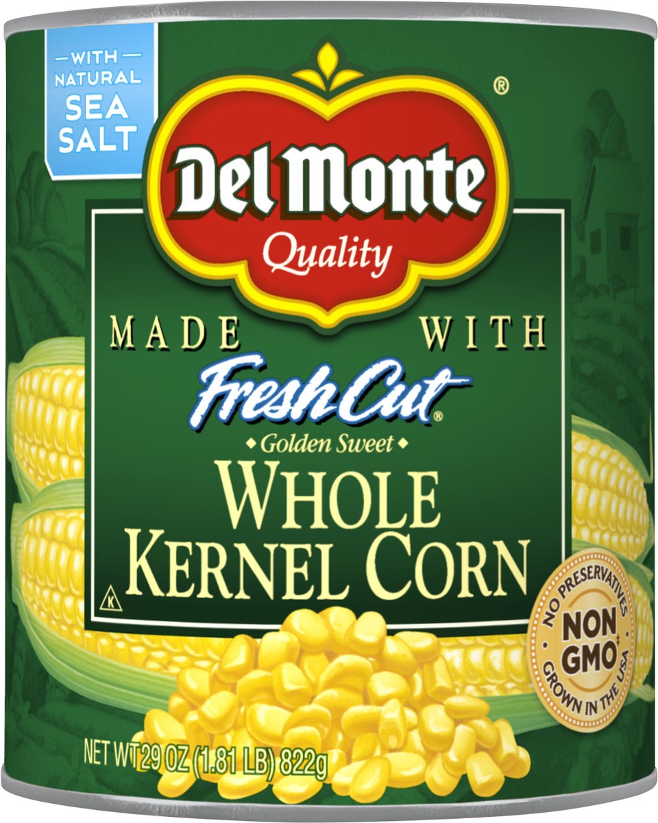 slide 5 of 5, Del Monte Fresh Cut Golden Sweet Whole Kernel Corn, 29 oz
