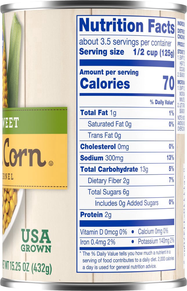 slide 4 of 5, Kroger Super Sweet Golden Whole Kernel Corn - 15.25 oz, 15.25 oz