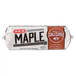 H-E-B Fresh Maple Pork Sausage