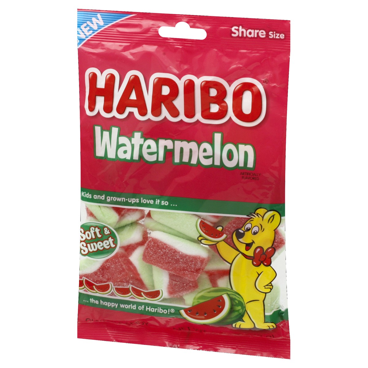 slide 3 of 9, Haribo Share Size Soft & Sweet Watermelon Gummi Candy 6.3 oz, 6.3 oz